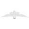 Ekena Millwork Alberta Architectural Grade PVC Gable Bracket, 72"W x 18"H x 6"D x 6"F, 6/12 Pitch GBP072X18X0606ALB00 - alternate 5